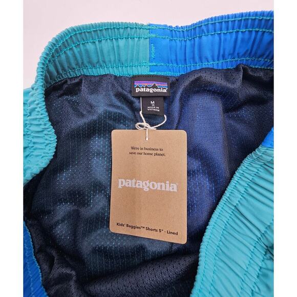 Patagonia Boys Medium (10) - 5"  Baggies Lined Shorts - Subtidal Blue - Picture 6 of 7